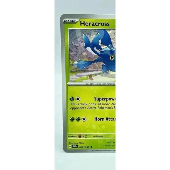 Heracross 002/198 Scarlet & Violet Base Set Non Holo Pokemon TCG Mint Unplayed - Picture 2 of 6